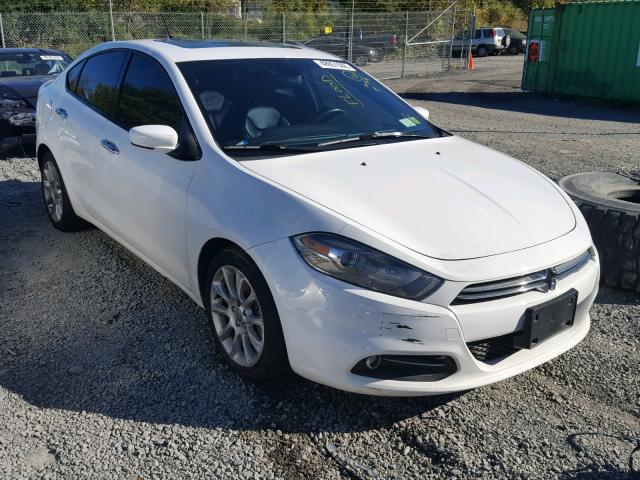 1C3CDFCH6DD315426 - 2013 DODGE DART LIMIT WHITE photo 1