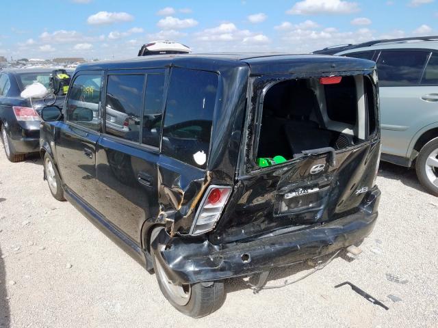 JTLKT324054029519 - 2005 TOYOTA SCION XB შავი ფოტო 3