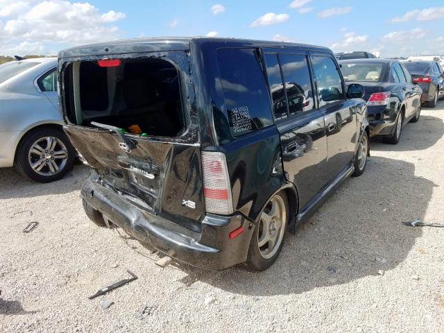 JTLKT324054029519 - 2005 TOYOTA SCION XB შავი ფოტო 4