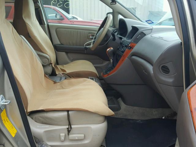 JTJGF10U230151039 - 2003 LEXUS RX 300 GOLD photo 5