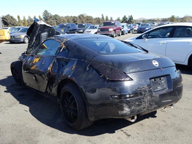 JN1AZ34D16M331036 - 2006 NISSAN 350Z COUPE BLACK photo 3