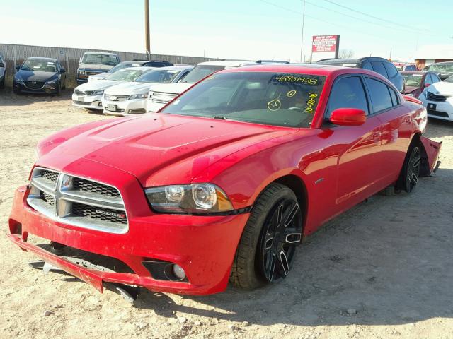 2C3CDXDT1EH371755 - 2014 DODGE CHARGER R/ RED photo 2