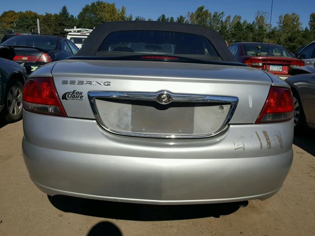 1C3EL45X24N420804 - 2004 CHRYSLER SEBRING LX SILVER photo 10