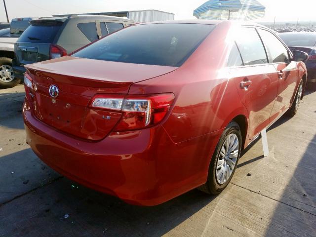 4T4BF1FK4CR270224 - 2012 TOYOTA CAMRY BASE RED photo 4