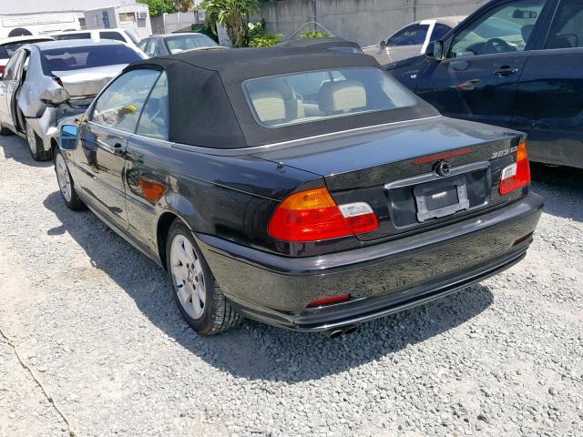 WBABR3346YEB39627 - 2000 BMW 323 CI BLACK photo 3