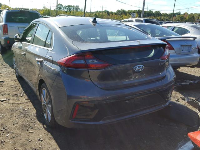 KMHC05LC9HU036253 - 2017 HYUNDAI IONIQ HEV GRAY photo 3