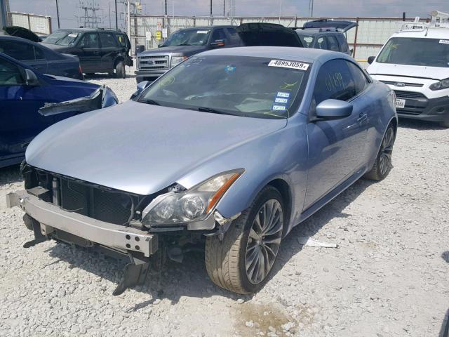 JN1CV6FE0BM950555 - 2011 INFINITI G37 BASE BLUE photo 2