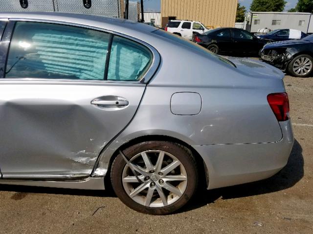 JTHCH96S260013939 - 2006 LEXUS GS 300 SILVER photo 9