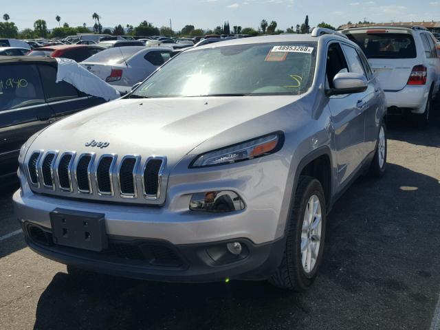 1C4PJLCB4GW323694 - 2016 JEEP CHEROKEE L SILVER photo 2