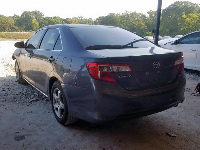 4T4BF1FK5CR162033 - 2012 TOYOTA CAMRY BASE GRAY photo 3