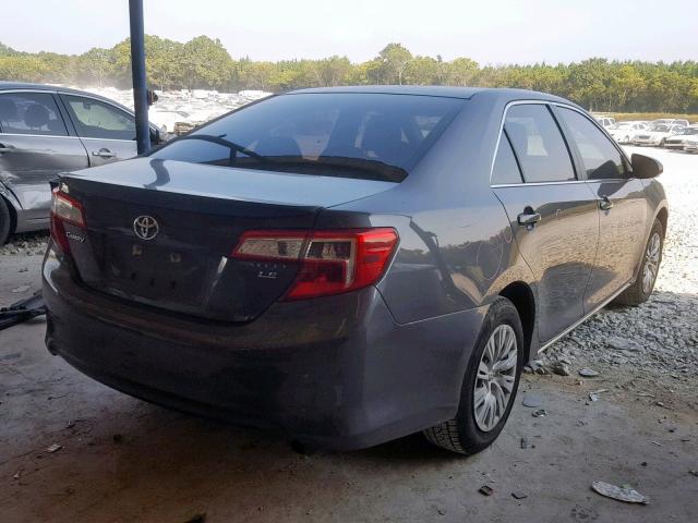 4T4BF1FK5CR162033 - 2012 TOYOTA CAMRY BASE GRAY photo 4