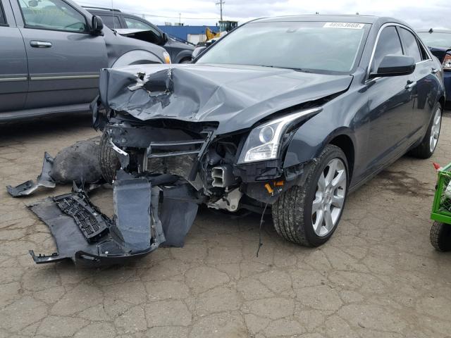 1G6AG5RX3E0162907 - 2014 CADILLAC ATS GRAY photo 2