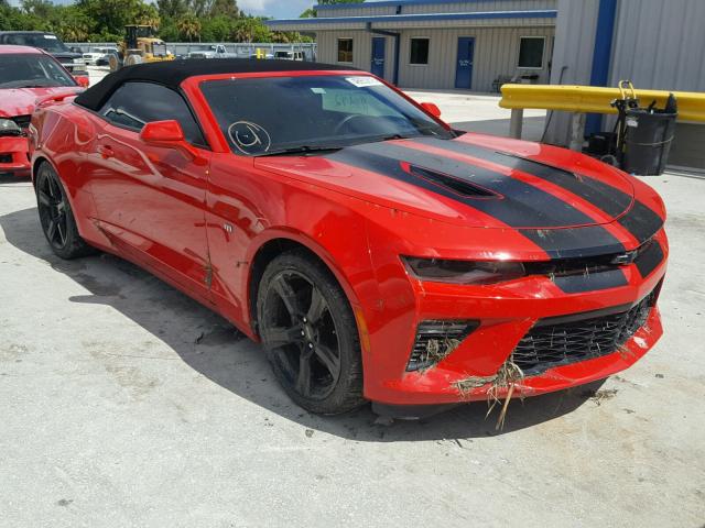 1G1FH3D73H0154234 - 2017 CHEVROLET CAMARO SS RED photo 1
