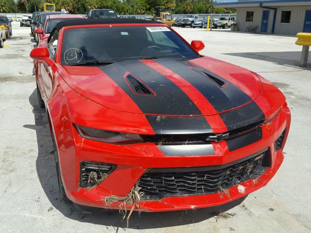 1G1FH3D73H0154234 - 2017 CHEVROLET CAMARO SS RED photo 9