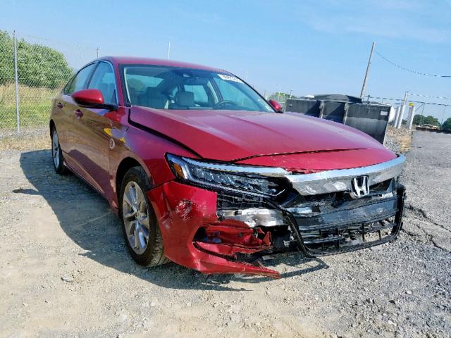 1HGCV1F12JA229135 - 2018 HONDA ACCORD RED photo 1