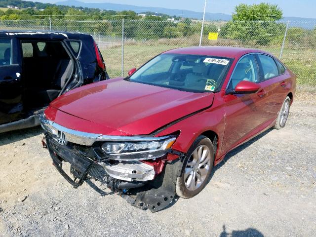 1HGCV1F12JA229135 - 2018 HONDA ACCORD RED photo 2