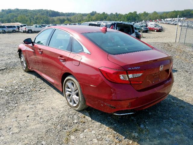 1HGCV1F12JA229135 - 2018 HONDA ACCORD RED photo 3