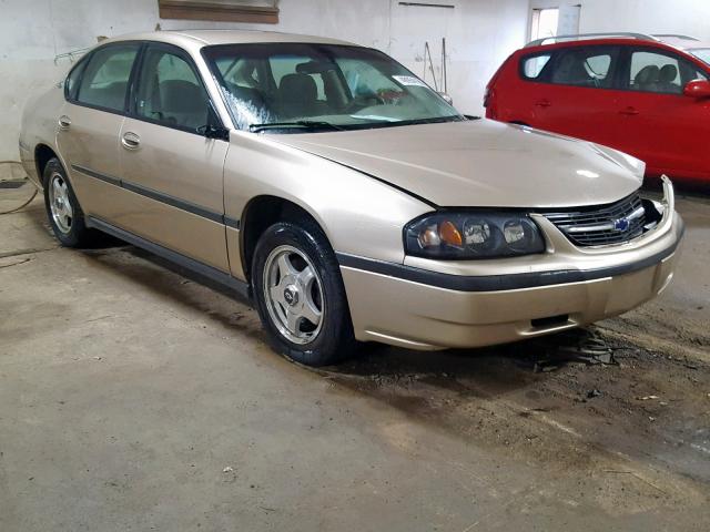 2G1WF52E849283735 - 2004 CHEVROLET IMPALA TAN photo 1