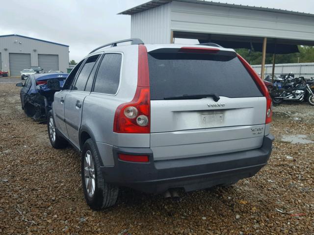 YV1CZ91H941121101 - 2004 VOLVO XC90 T6 SILVER photo 3