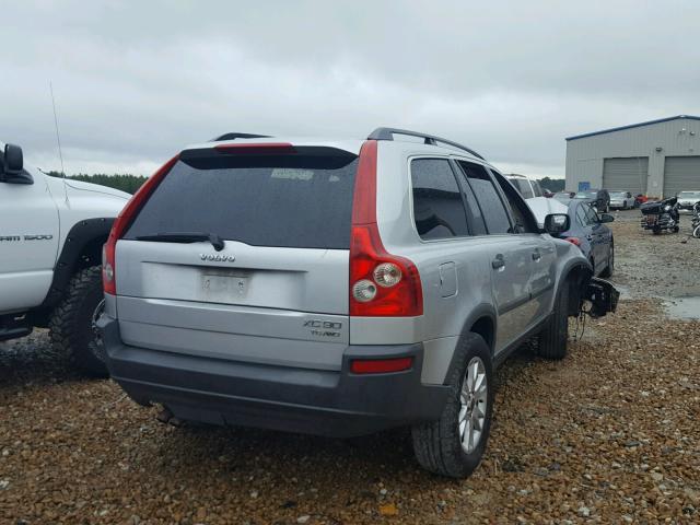 YV1CZ91H941121101 - 2004 VOLVO XC90 T6 SILVER photo 4