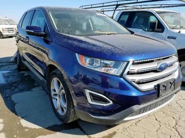 2FMPK4K95GBB83069 - 2016 FORD EDGE TITAN BLUE photo 1