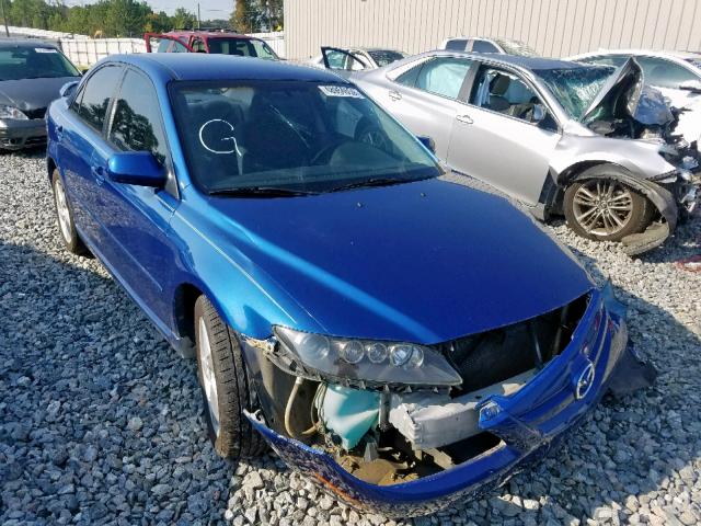 1YVHP80CX85M33387 - 2008 MAZDA 6 I BLUE photo 1