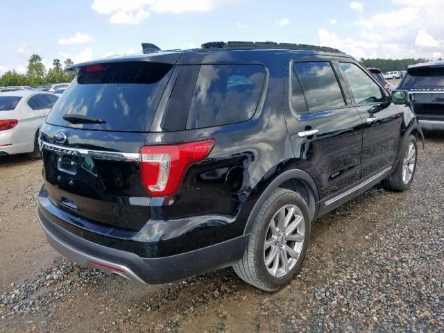 1FM5K7F82HGC23225 - 2017 FORD EXPLORER L BLACK photo 4