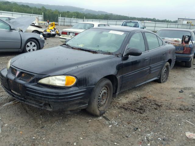 1G2NE52F32C288494 - 2002 PONTIAC GRAND AM S BLACK photo 2