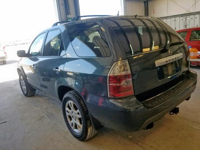 2HNYD18895H506446 - 2005 ACURA MDX TOURIN GREEN photo 3