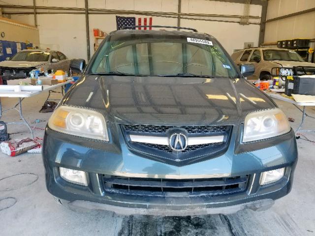 2HNYD18895H506446 - 2005 ACURA MDX TOURIN GREEN photo 9