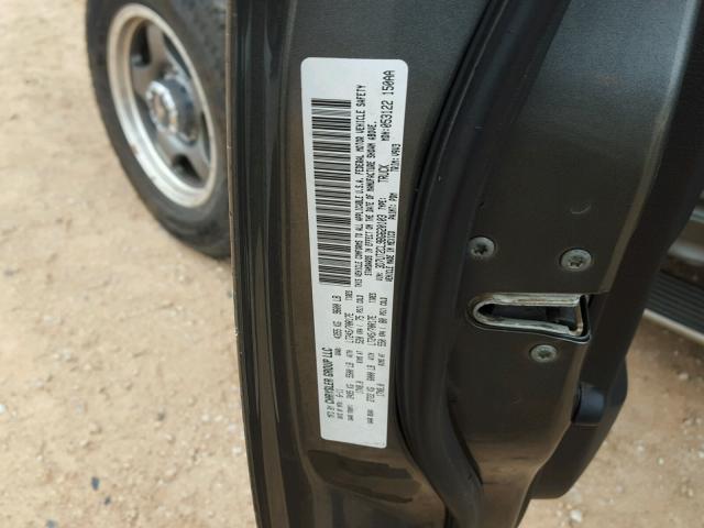 3D7UT2CL9BG620103 - 2011 DODGE RAM 2500 GRAY photo 10