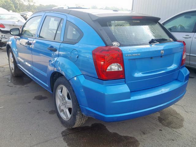 1B3HB48B68D546205 - 2008 DODGE CALIBER SX BLUE photo 3