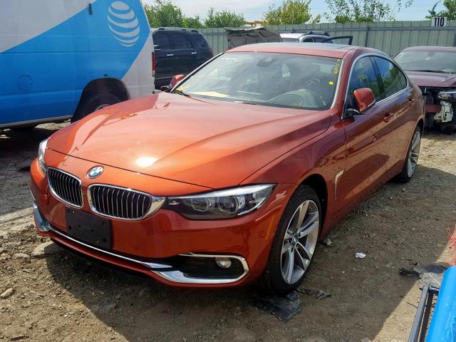 WBA4J3C55JBG95640 - 2018 BMW 430XI GRAN ORANGE photo 2