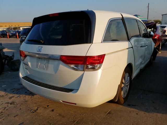 5FNRL5H67HB024751 - 2017 HONDA ODYSSEY EX WHITE photo 4