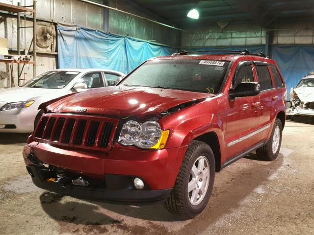 1J4PR4GK7AC153665 - 2010 JEEP GRAND CHER RED photo 2