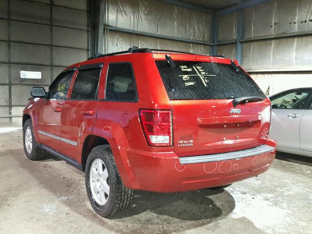 1J4PR4GK7AC153665 - 2010 JEEP GRAND CHER RED photo 3