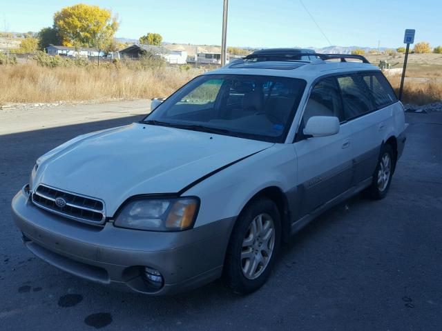 4S3BH686316629389 - 2001 SUBARU LEGACY OUT WHITE photo 2