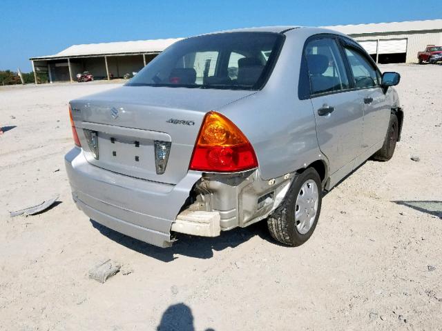 JS2RA62S665304358 - 2006 SUZUKI AERIO SILVER photo 4