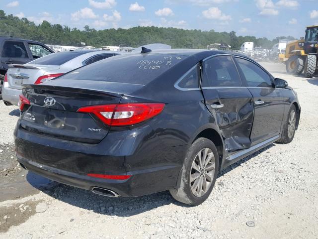 5NPE34AF2GH427037 - 2016 HYUNDAI SONATA SPO BLACK photo 4