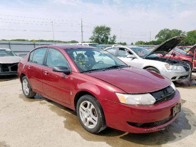 1G8AZ52FX4Z206429 - 2004 SATURN ION LEVEL RED photo 1