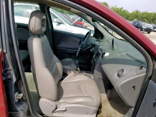 1G8AZ52FX4Z206429 - 2004 SATURN ION LEVEL RED photo 5