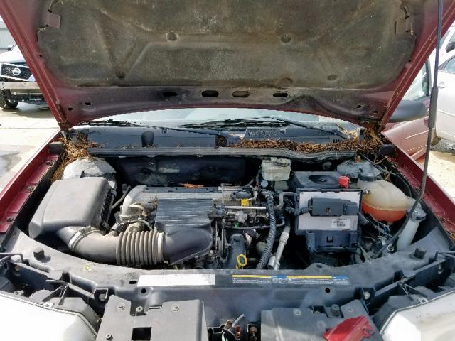 1G8AZ52FX4Z206429 - 2004 SATURN ION LEVEL RED photo 7