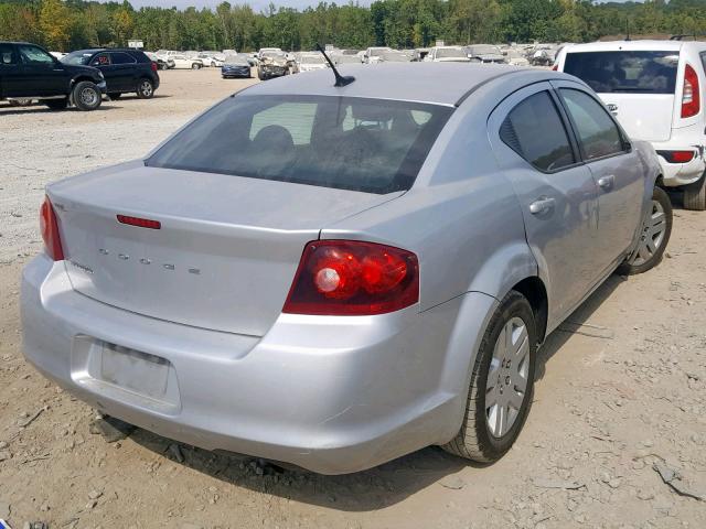 1B3BD4FB3BN616473 - 2011 DODGE AVENGER EX SILVER photo 4