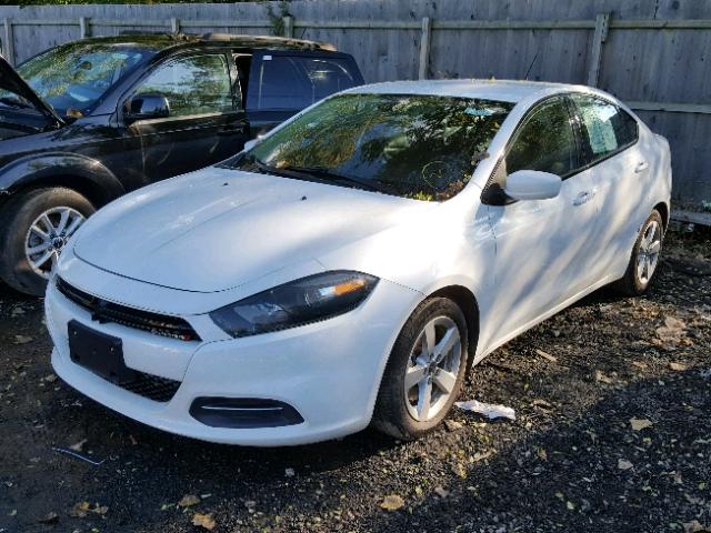 1C3CDFBB4FD309656 - 2015 DODGE DART SXT WHITE photo 2