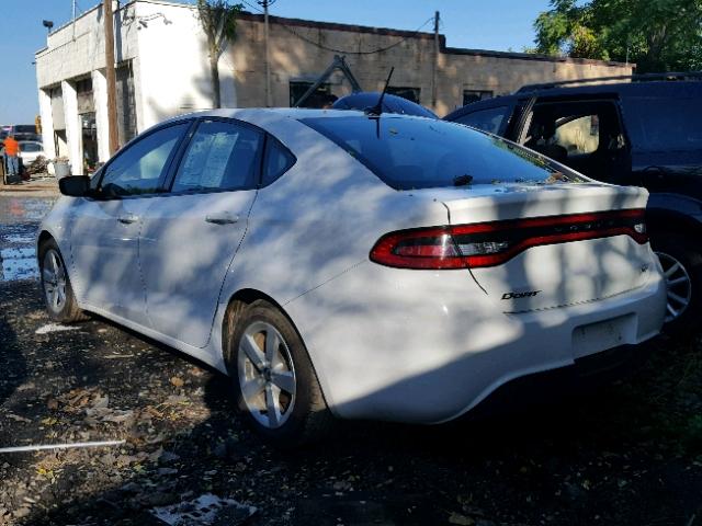 1C3CDFBB4FD309656 - 2015 DODGE DART SXT WHITE photo 3