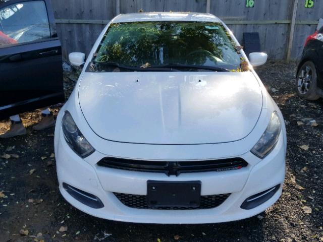 1C3CDFBB4FD309656 - 2015 DODGE DART SXT WHITE photo 9