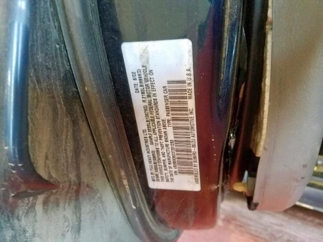 4S3BE635237201253 - 2003 SUBARU LEGACY L BLUE photo 10