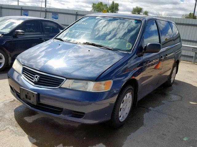 2HKRL185XYH516658 - 2000 HONDA ODYSSEY LX BLUE photo 2