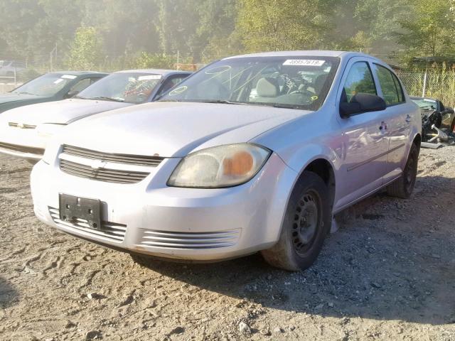 1G1AK52F157522382 - 2005 CHEVROLET COBALT SILVER photo 2