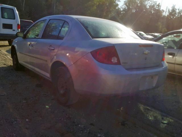 1G1AK52F157522382 - 2005 CHEVROLET COBALT SILVER photo 3